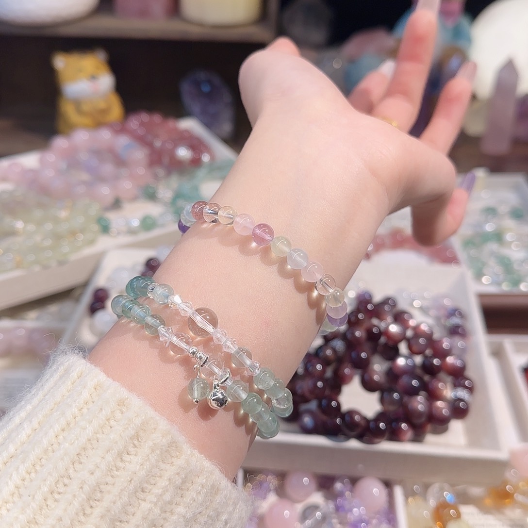 喜***乐手链烟晶银S925镶嵌