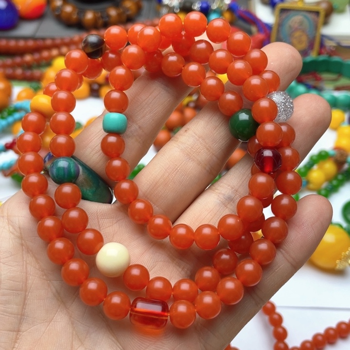 树脂制品满****飘23号红色项链手链