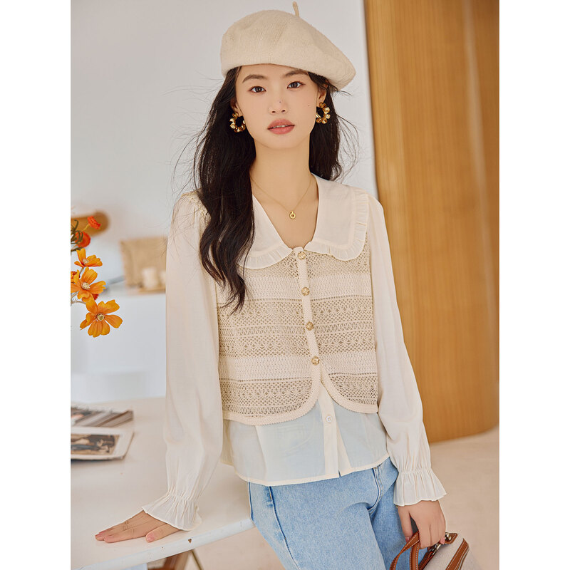 时尚小香风衬衫SXCS23271