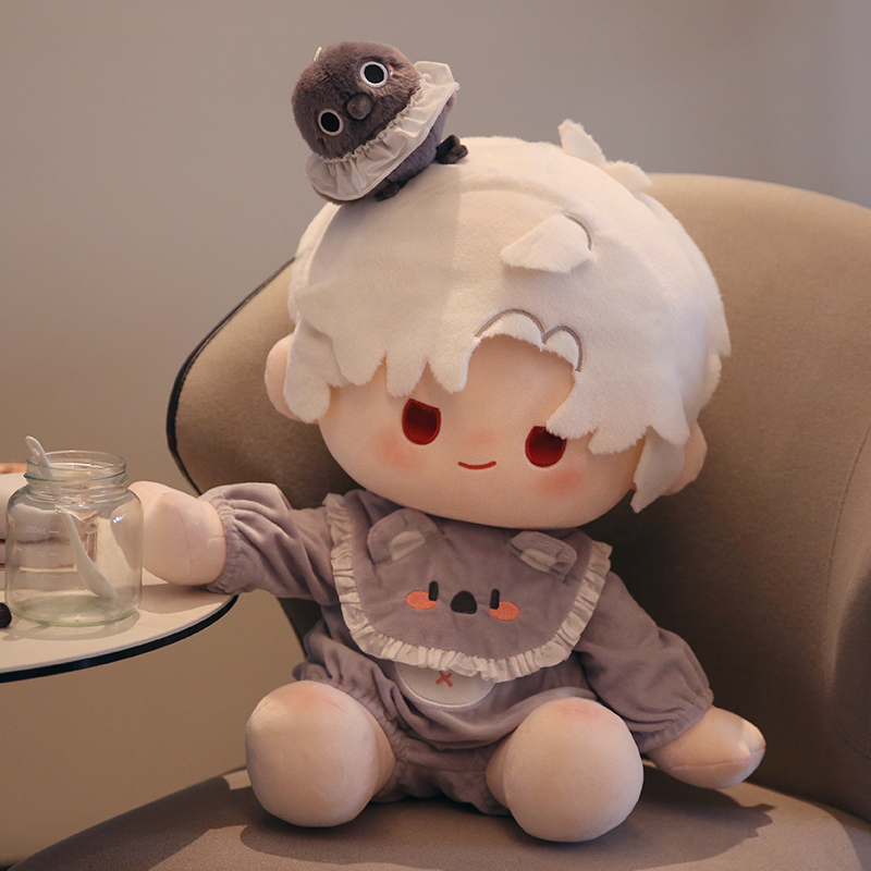 深空40cm秦彻坐姿棉花娃娃40cm娃衣同人玩偶大嘴痛衣送女生日礼物