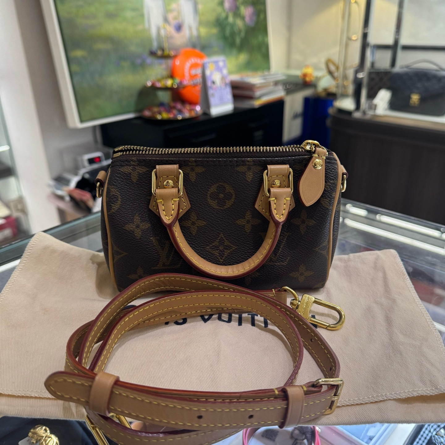 95新 LouisVuitton/路易威登 17229055/KIKIFIFI/speedy nano包
