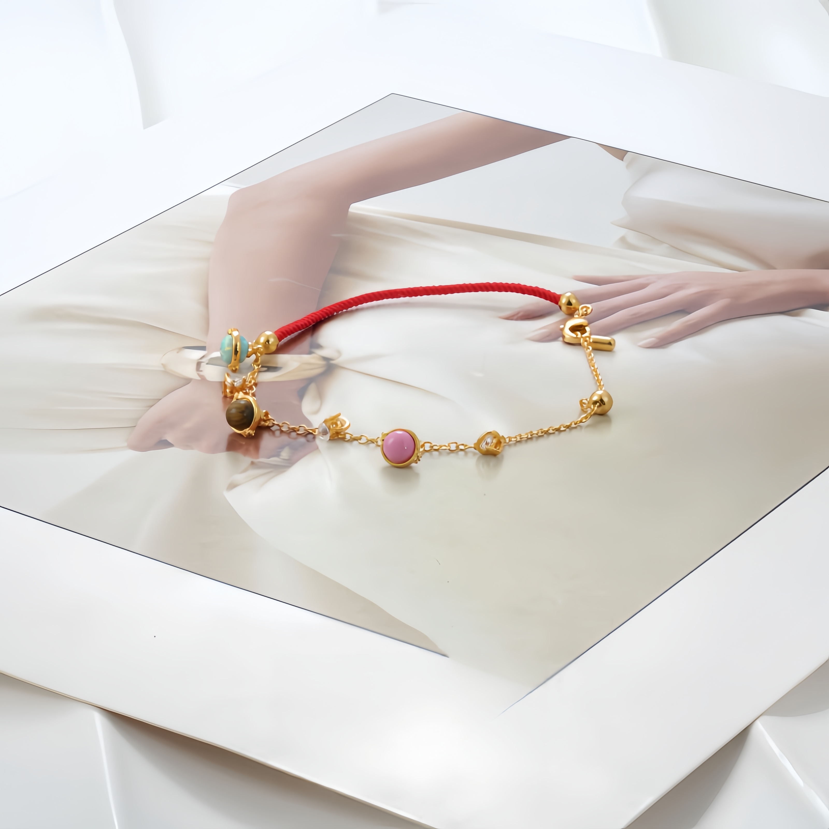 铜合金锦纶手链 手链8882（链长20cm）