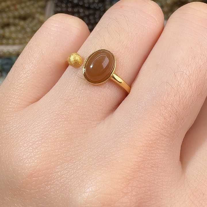 和田玉（糖玉）未镶嵌戒指