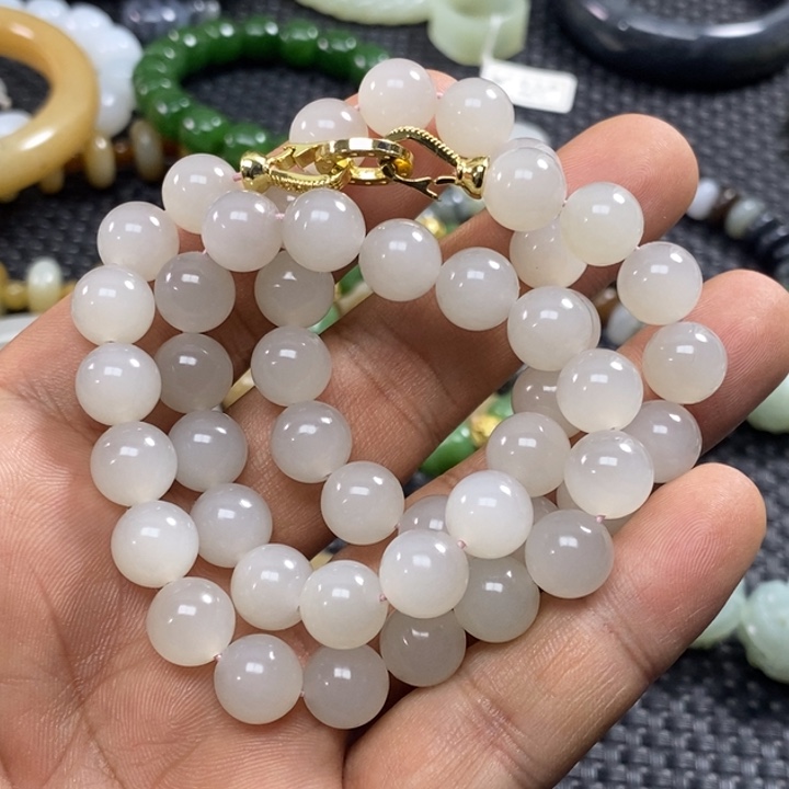 .***.和田玉未镶嵌手链