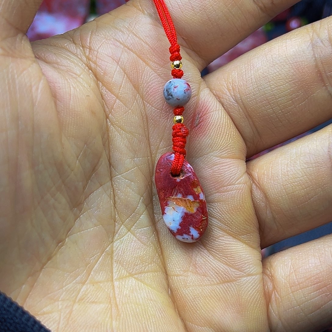 天然辰砂朱砂吊坠
