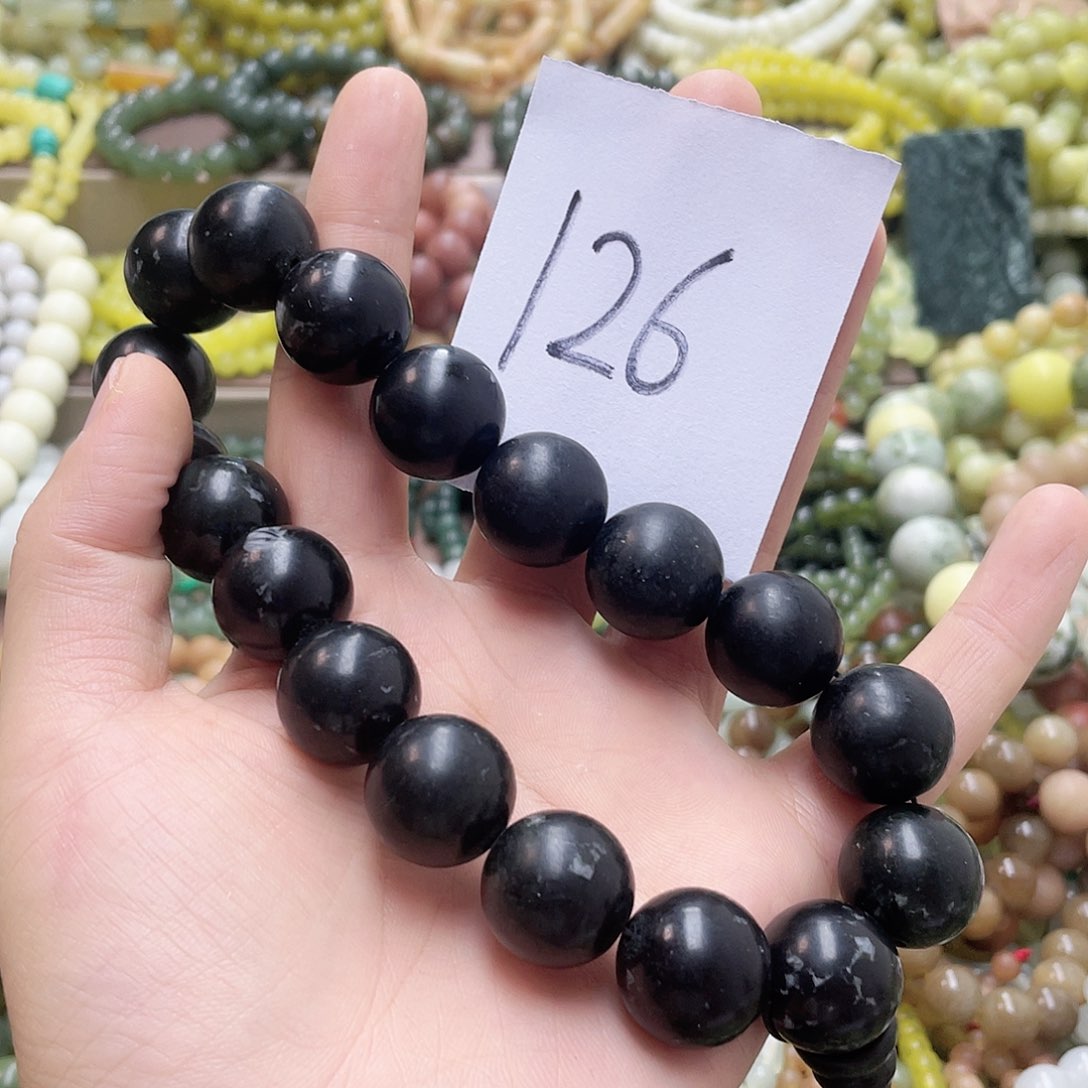 未镶嵌蛇纹石玉手链