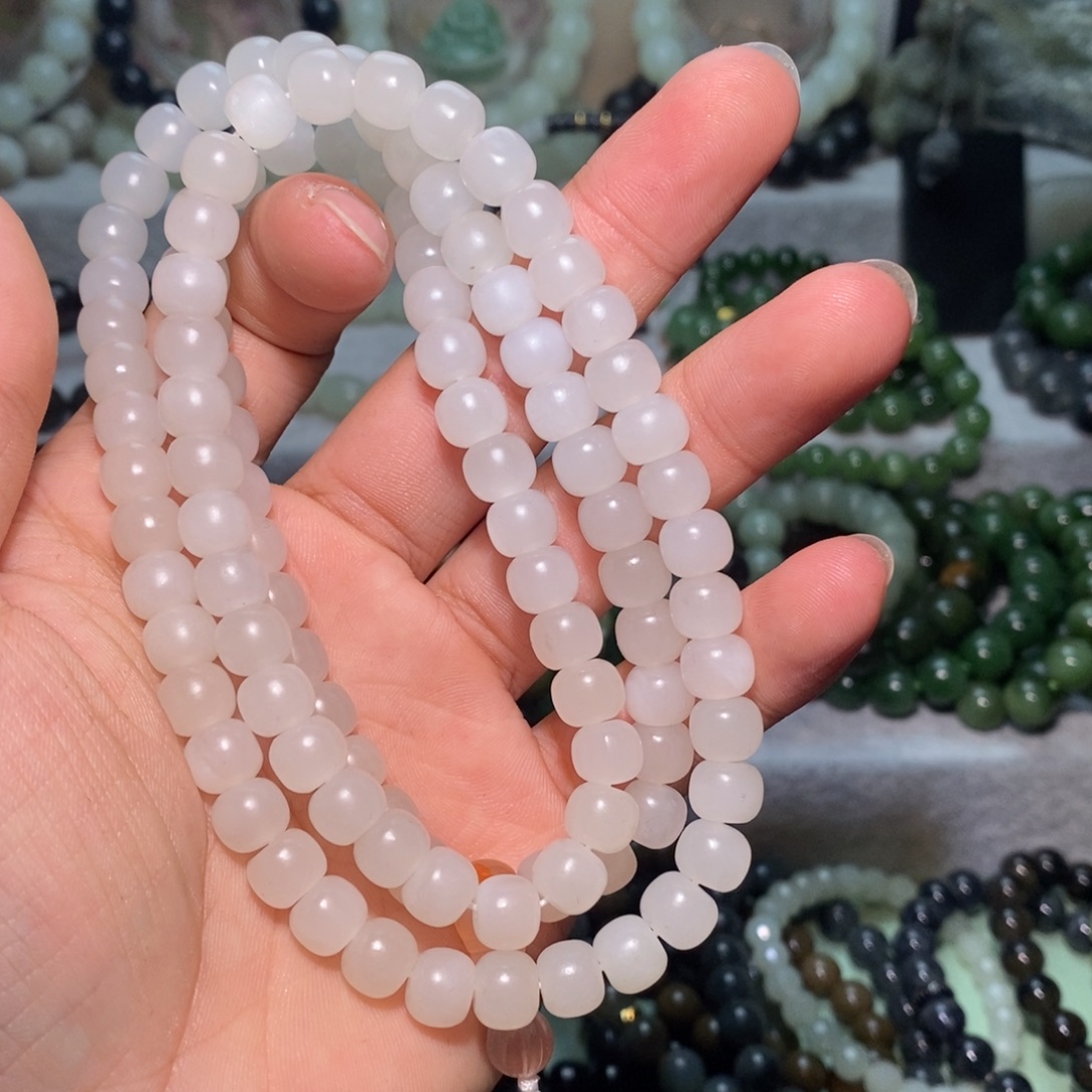 和田玉未镶嵌手链