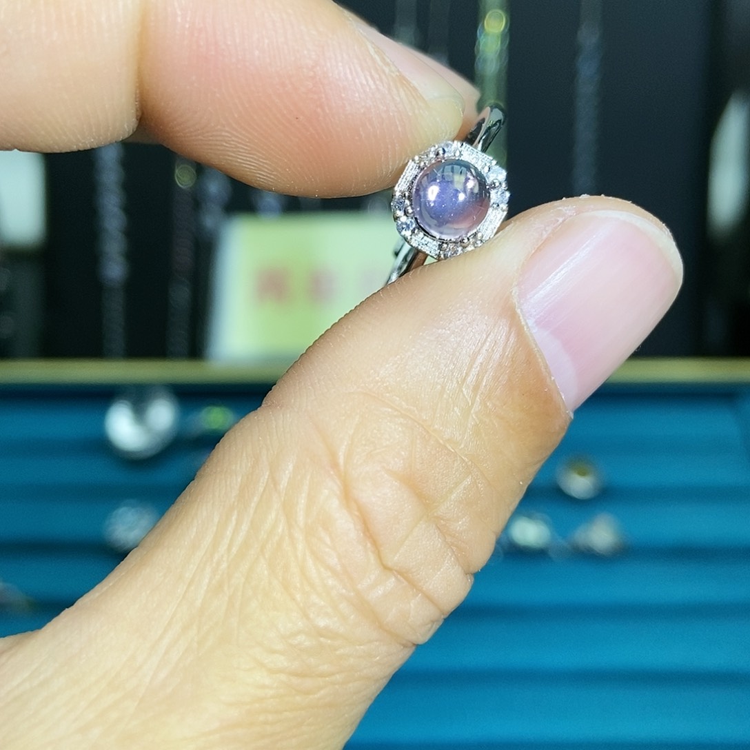 【闪购商品】紫晶珠宝半成品银S925镶嵌