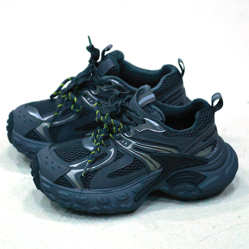 加厚加绒女老爹鞋四季通用内增高时尚休闲鞋网面女士百搭透气女鞋