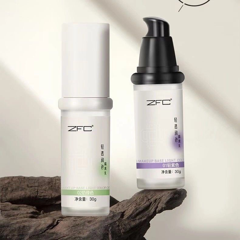 ZFC轻透润色妆前清透保湿滋润隔离化妆妆前乳伊丝诺粉底液亚裔