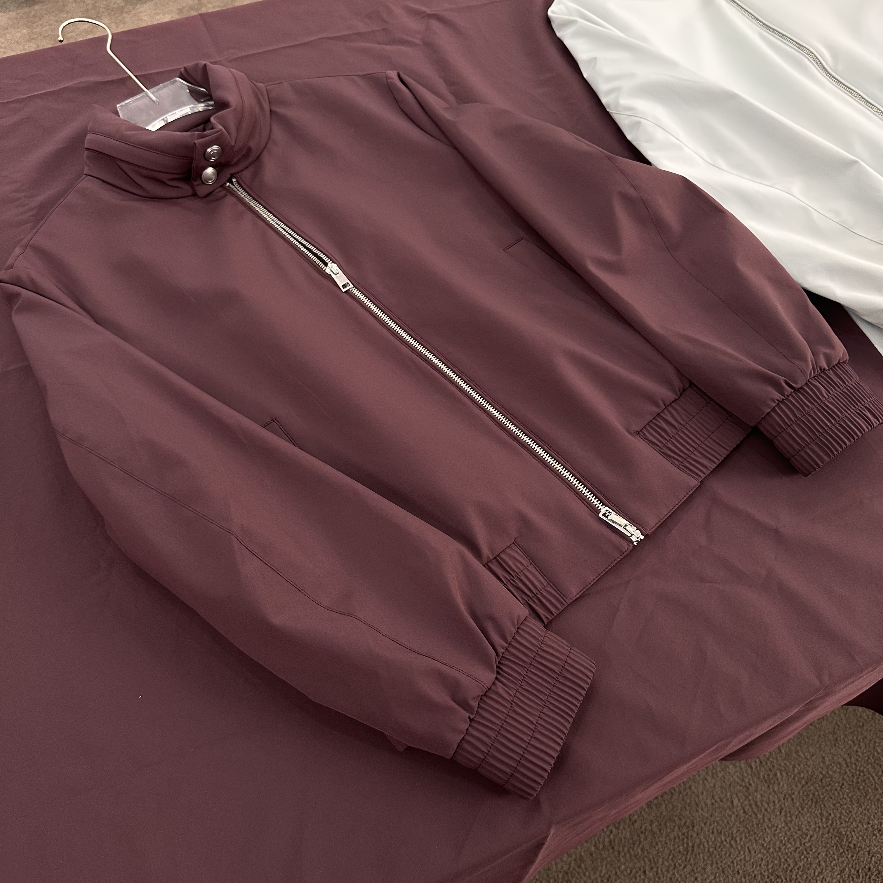 【文心】【高奢款】【锦氨面料】夹克时尚翻领拉链百搭休闲夹克4144