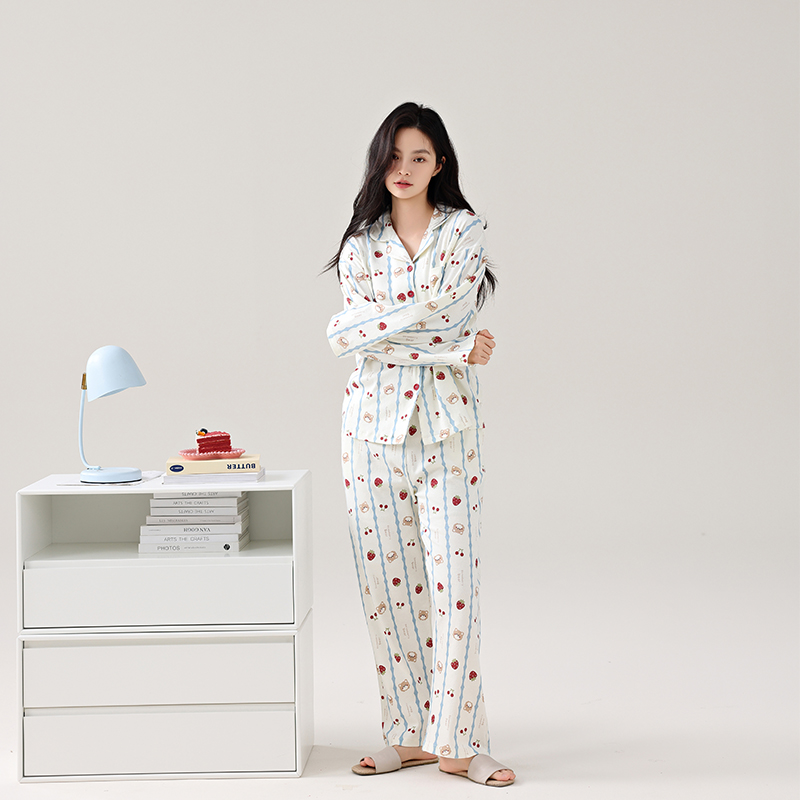 DIFUNA蒂芙娜-纯棉印花女士家居服套装2530