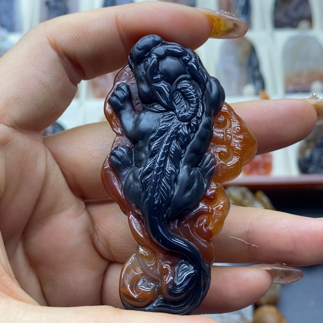 未镶嵌吊坠(赠链)玛瑙/玉髓普*吊坠