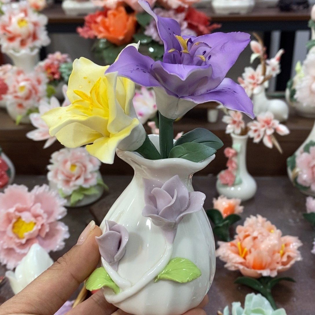 瓷片陶瓷工艺品摆件