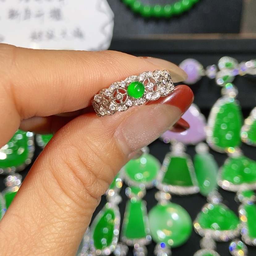 【闪购商品】翡翠戒指未镶嵌 天然翡翠