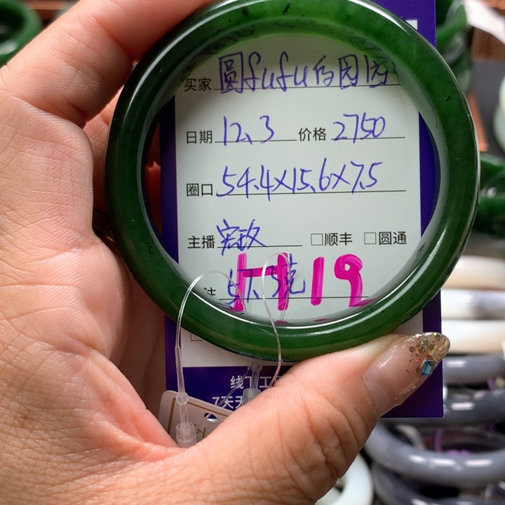 【闪购商品】未镶嵌手镯和田玉（碧玉）