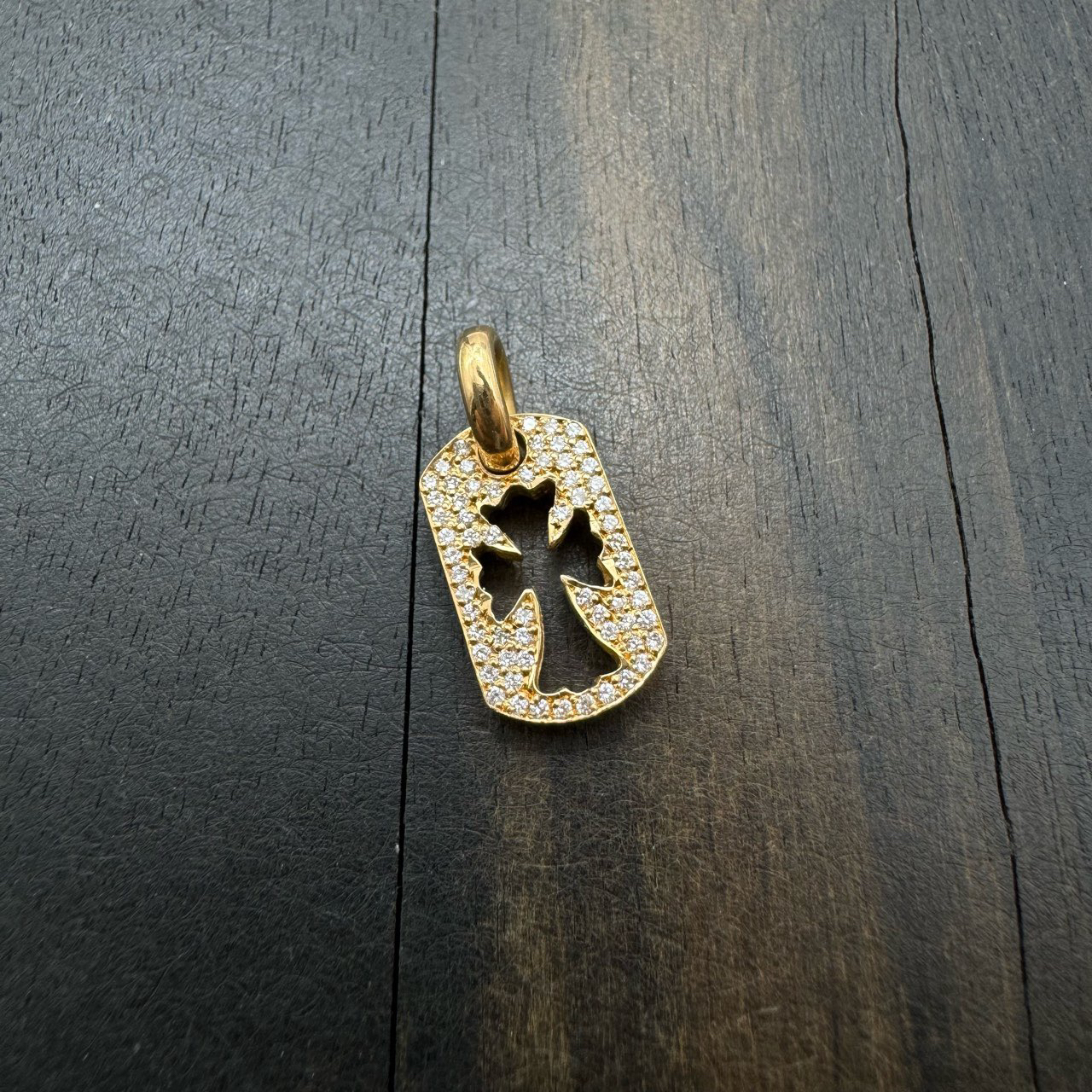 合金吊坠 Chrome Hearts 克罗心 22k 满钻镂空十字架方牌