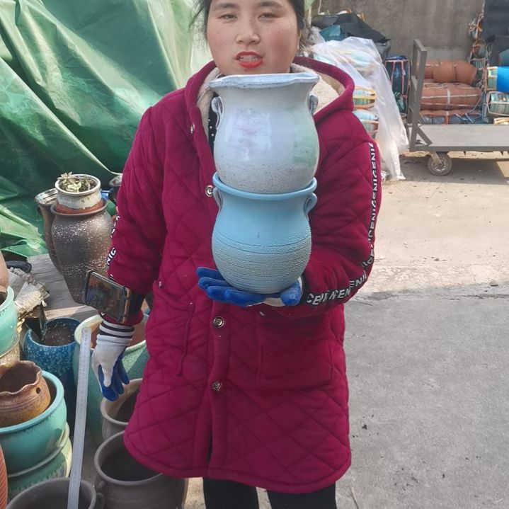 红陶口15高17瑕疵