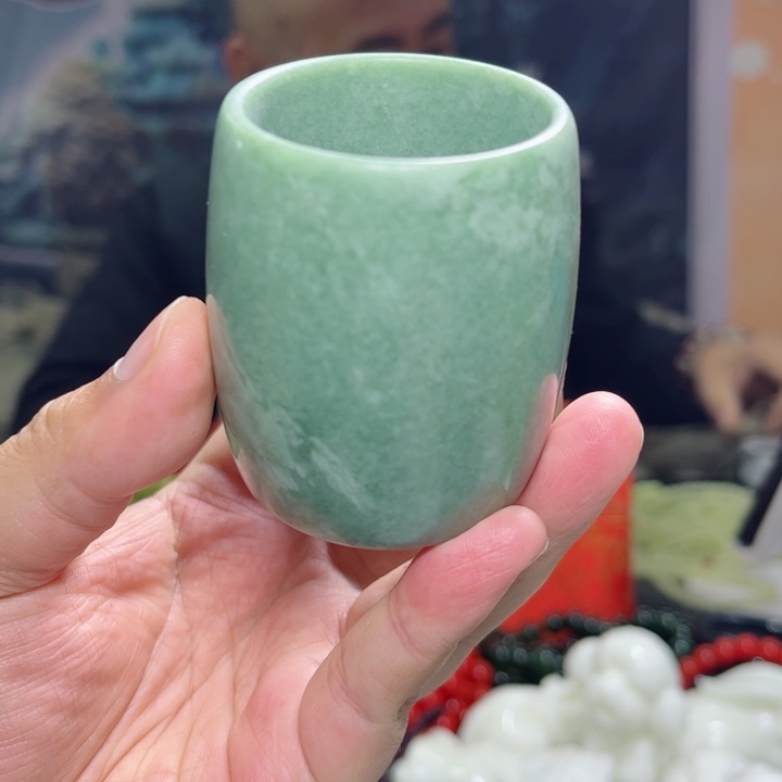 蛇纹石玉水杯多样性发货未镶嵌