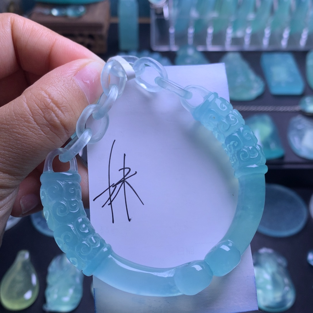 蛇纹石玉手镯53未镶嵌