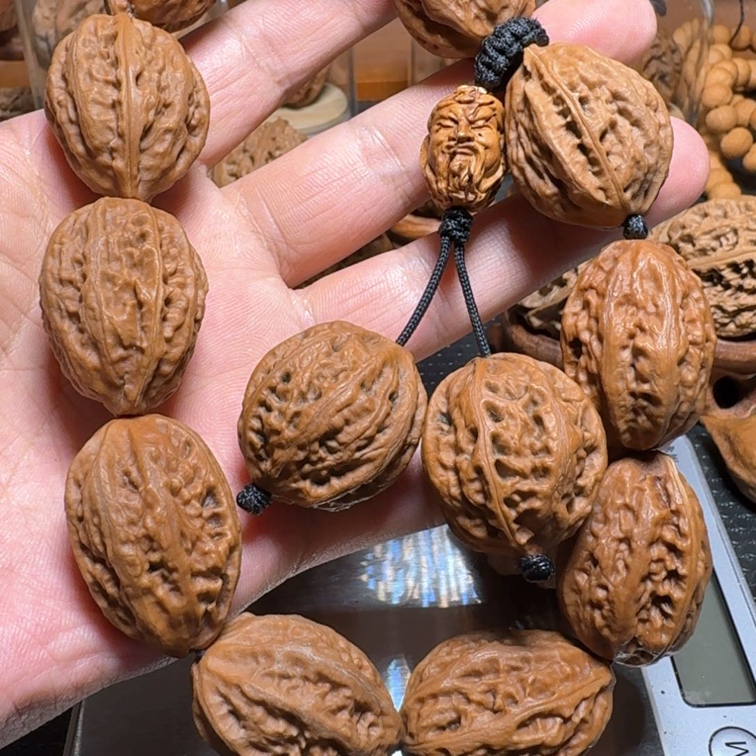 文玩核桃把件楸子手串