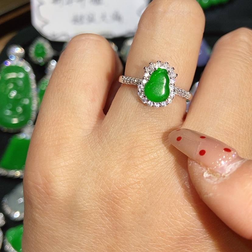 【闪购商品】翡翠戒指未镶嵌天然翡翠