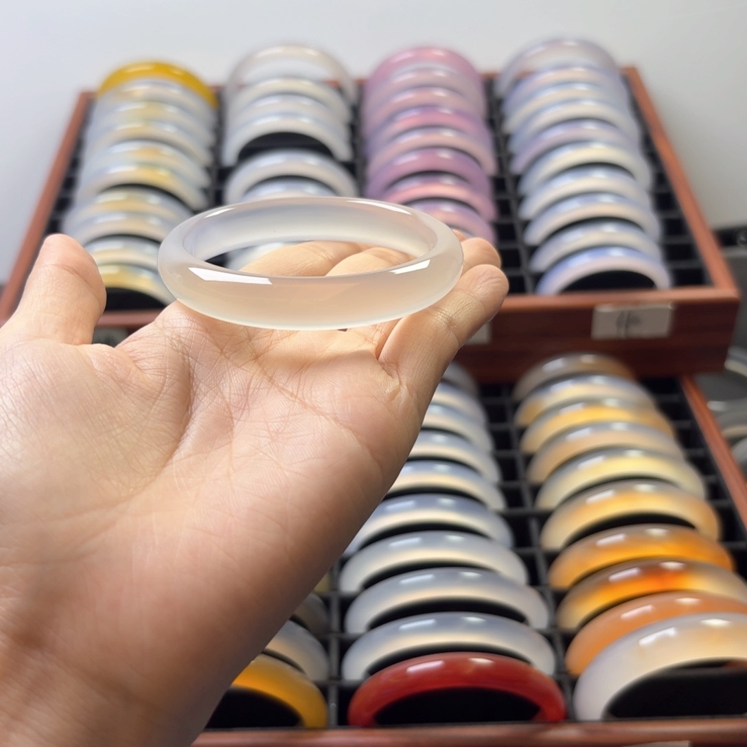 手镯玛瑙/玉髓未镶嵌顺**水3