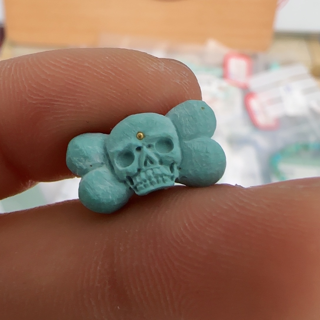 绿松石珠宝半成品未镶嵌