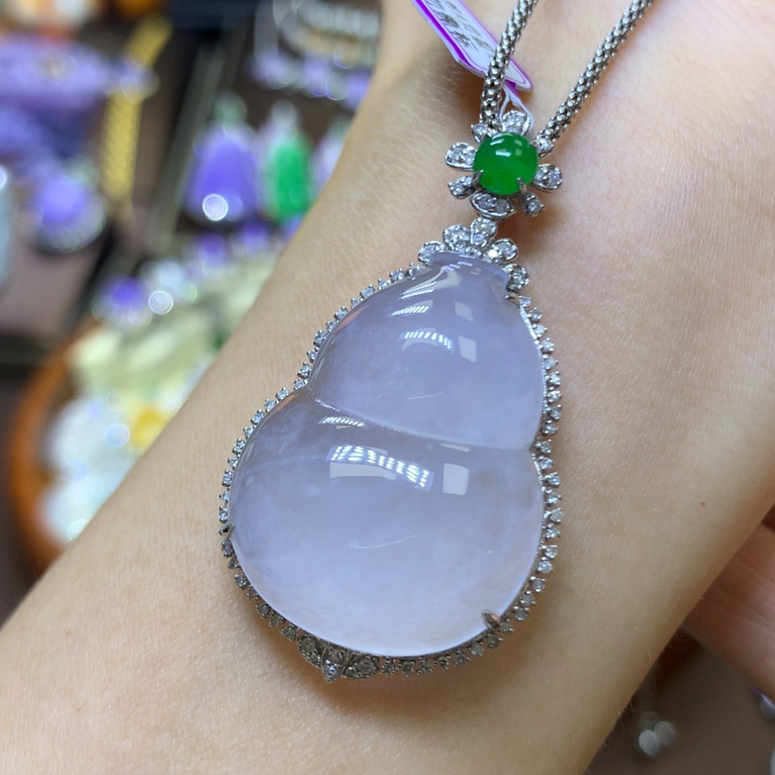 【闪购商品】翡翠颈饰18K金镶嵌翡翠