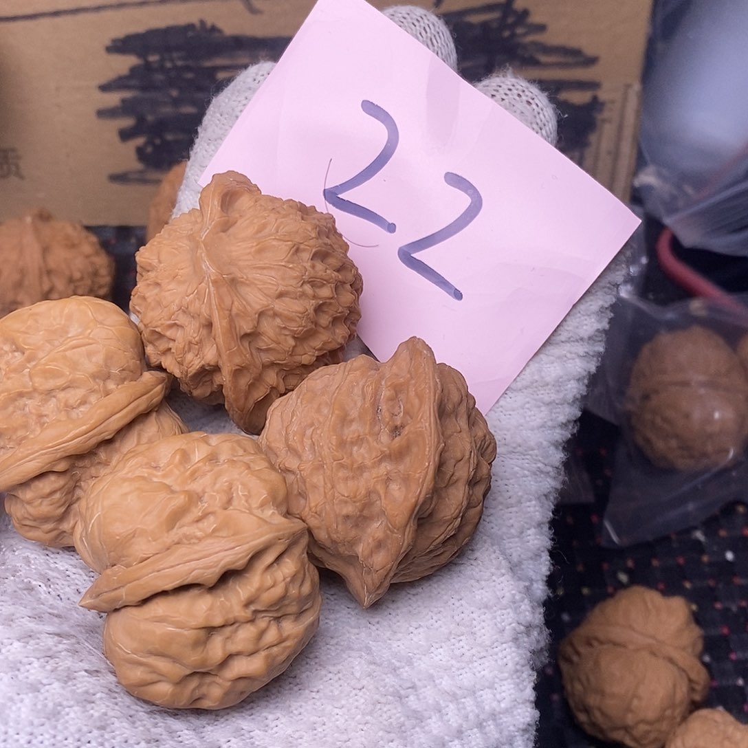 桃核把件淡**行wen wan核桃