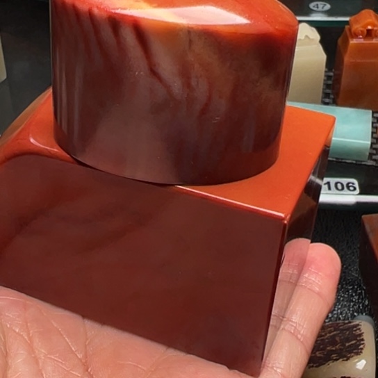 老挝石仁**者高山红印玺