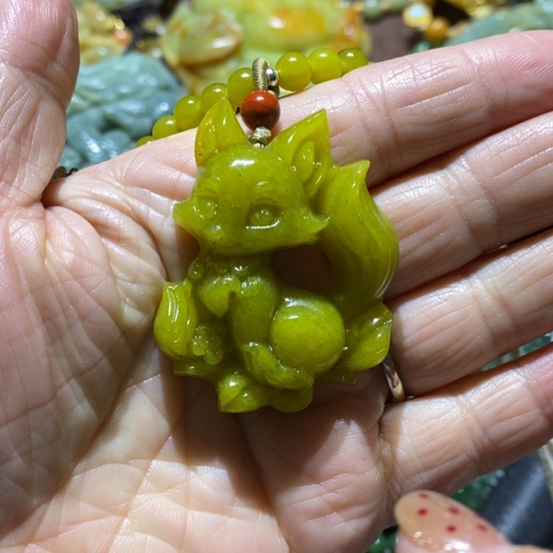 【闪购商品】岫玉毛衣链未镶嵌