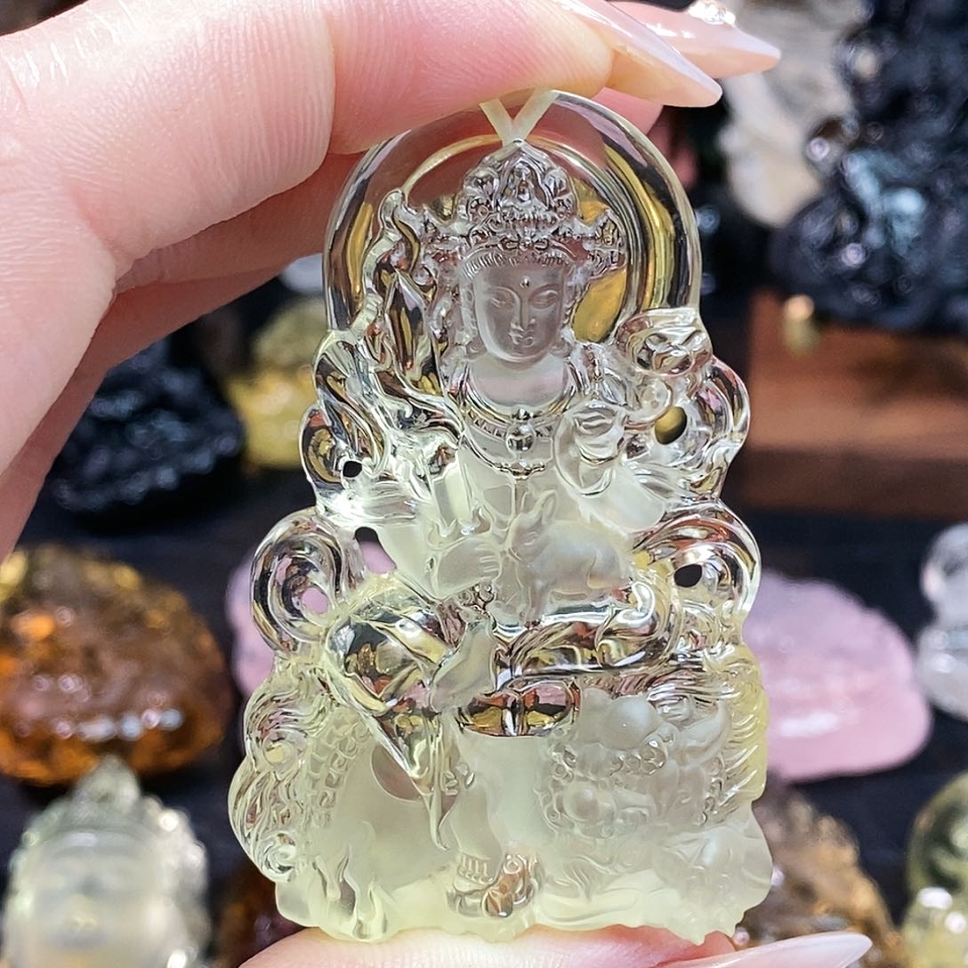 水晶颈饰未镶嵌W***A吊坠