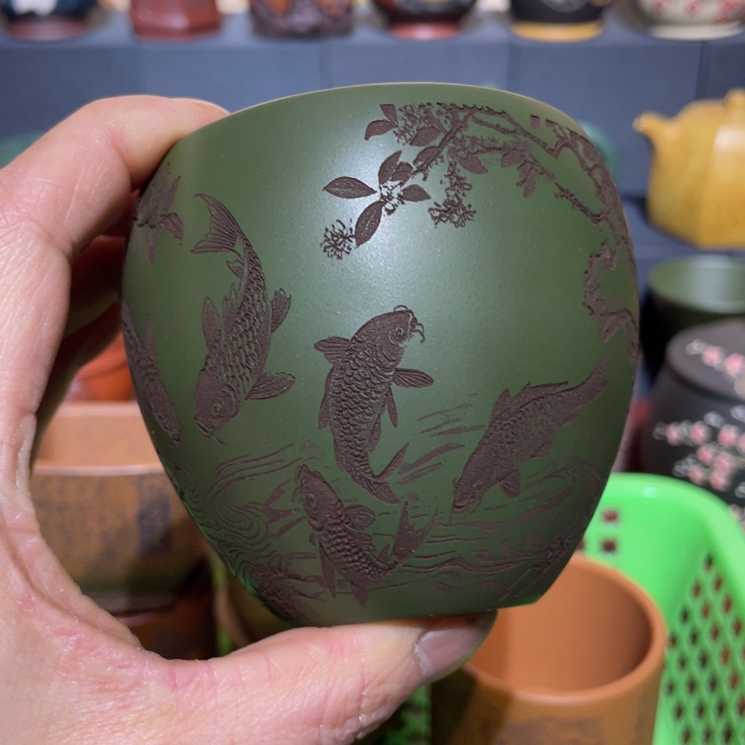 原矿紫砂手工主人杯