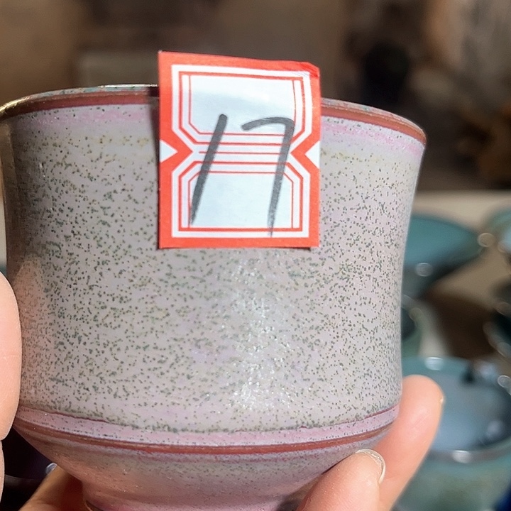 大***鱼瓷片钧瓷手工艺品牌杯子