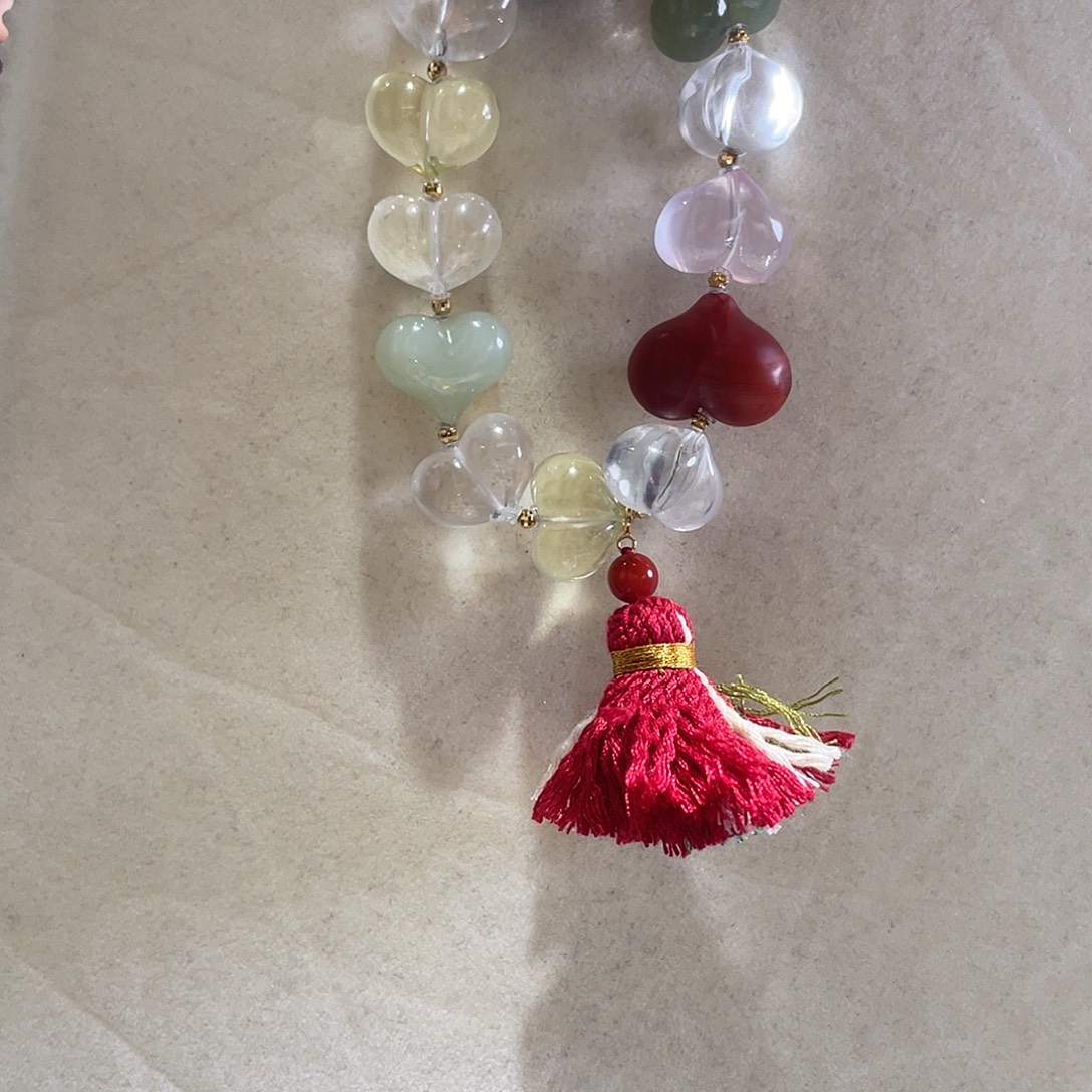 水晶手链18K金镶嵌大气款