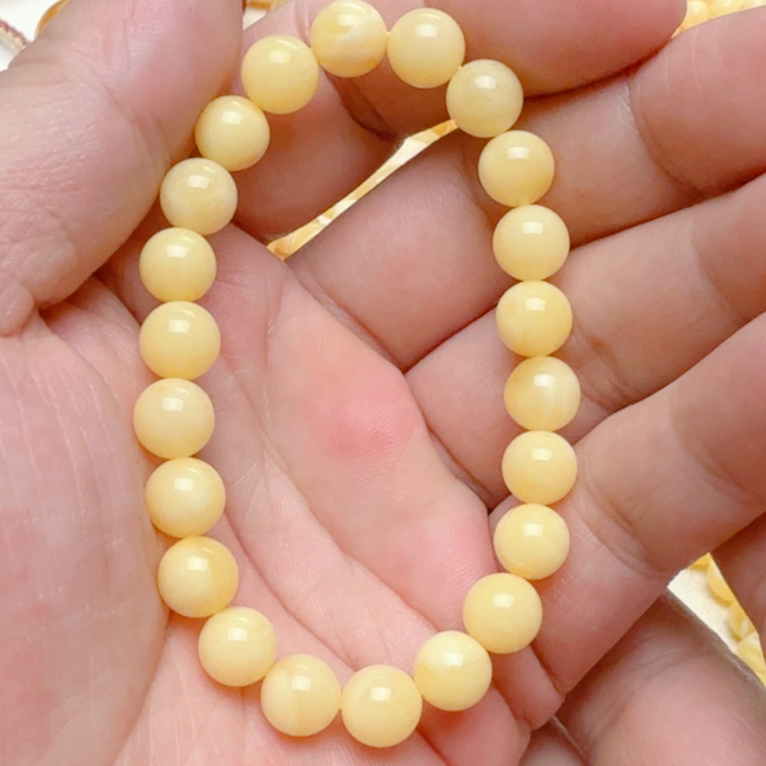 未镶嵌蜜蜡手链琥珀蜜蜡手串8mm+