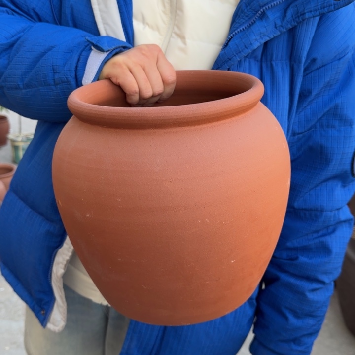 花盆紫砂口21高25宜兴紫砂粗糙正常