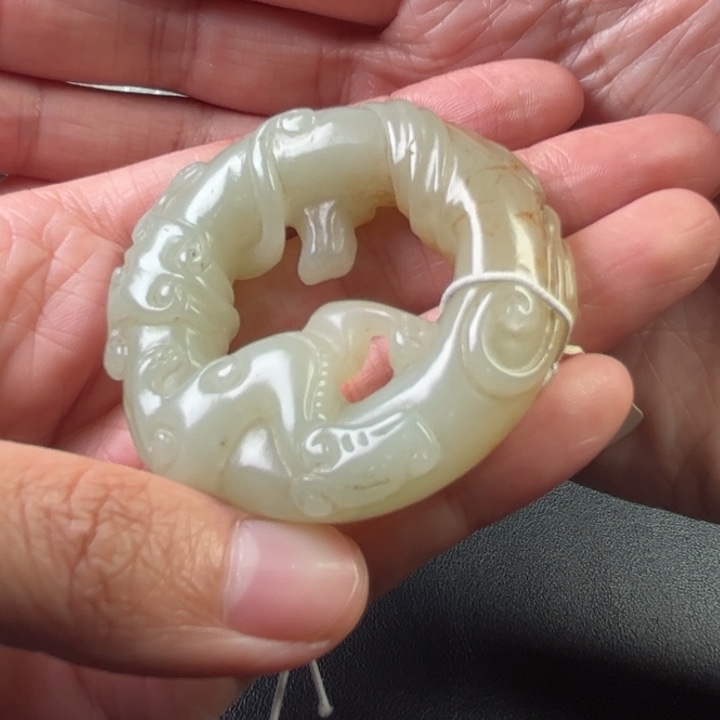 和田玉未镶嵌挂件安****件