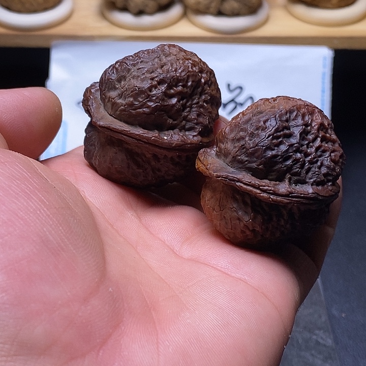 文玩核桃吊坠云南铁核桃直播放漏13