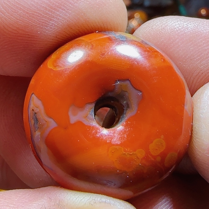 玛瑙/玉髓平安扣未镶嵌