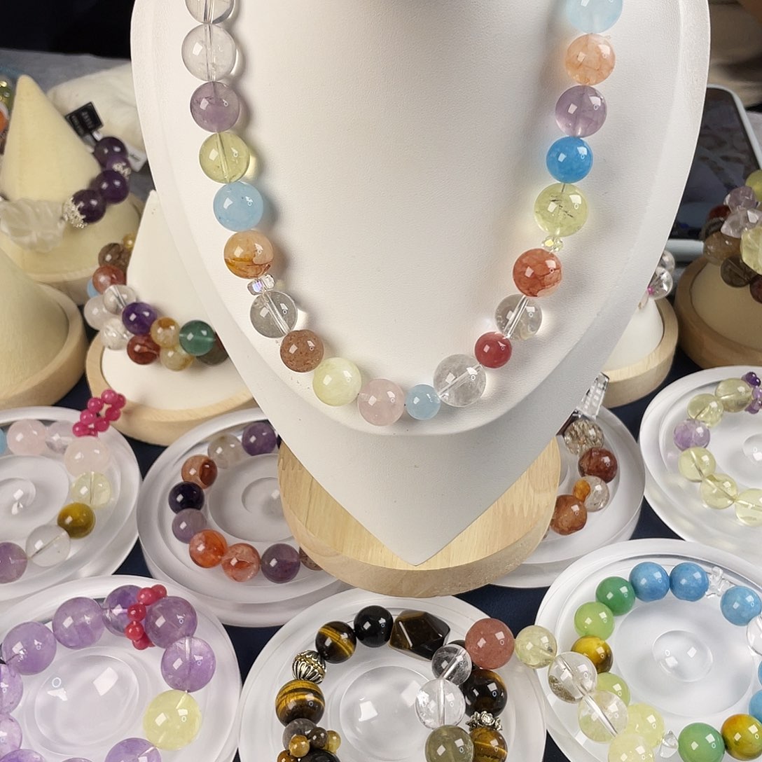 银S925镶嵌手链烟晶