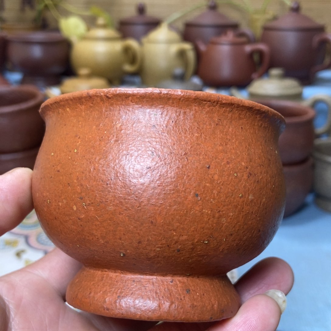 茶杯紫砂16目全砂手工泥180毫升