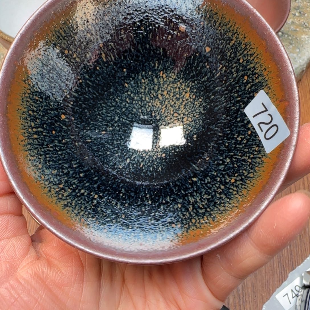 柴烧建盏茶盏茶杯720