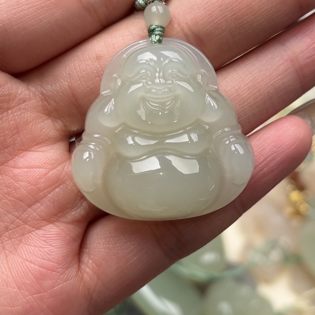 和田玉颈饰未镶嵌二*灿