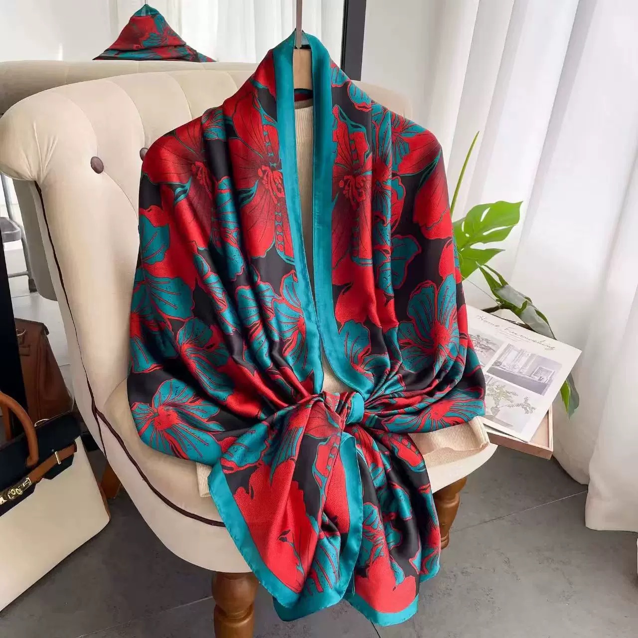 【雅兰 云朵纱长巾】180*120防晒女丝巾纱巾洋气时尚百搭春