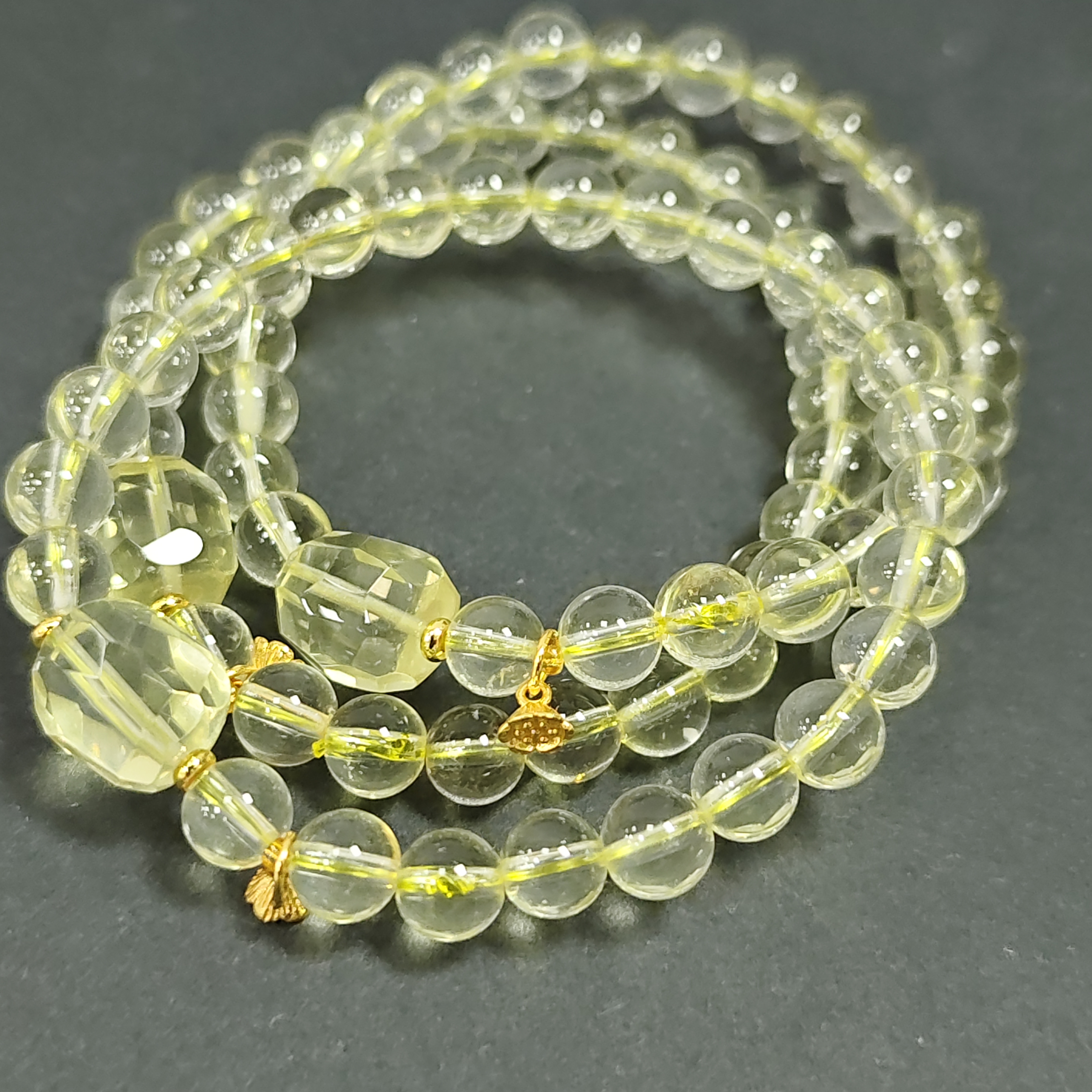 【书记甄选】原创黄水晶单圈手链 多样性发一件 约6mm 8105CT