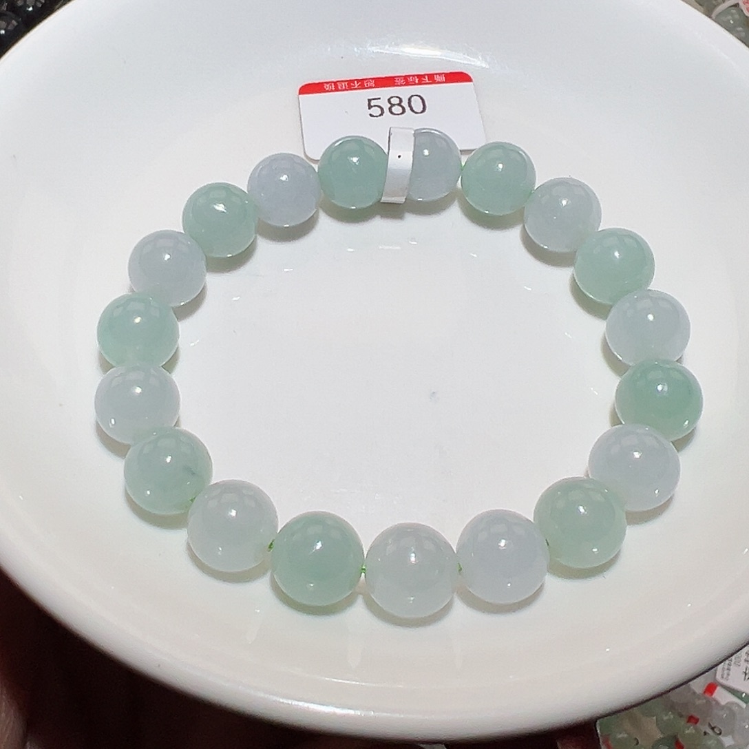 翡翠手链未镶嵌天然翡翠