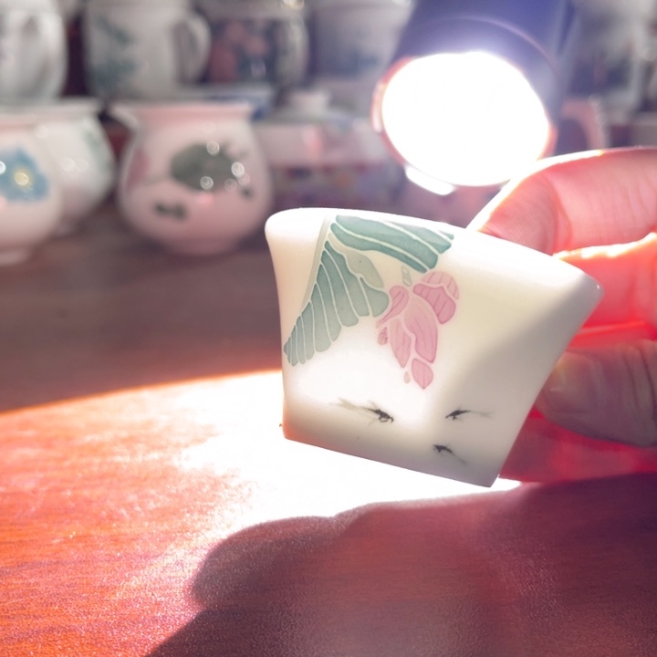 醴陵高温瓷釉下手绘40毫升