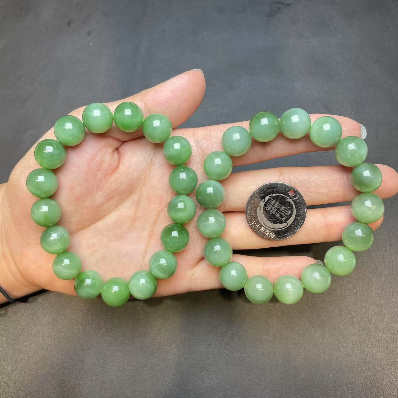 36221T07-3BH30-和田玉手串/约11+/约17颗/-多样性发其一